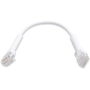 Patch cord Ubiquiti Unifi UC-PATCH-RJ45 CAT6 10cm branco com boot dobrável