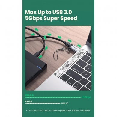 UG-C/A3.0 Ugreen Adaptador USB tipo C para USB 3.0 5Gbps