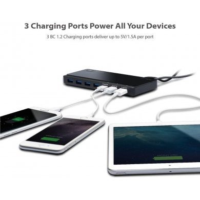 UH700 TP-Link Hub USB 3.0 com 7 portas