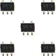 5x Transistor Digital BRT Duplo NPN PNP Pre-Polarizado SC88A 50V 100mA, marcação no componente: U5