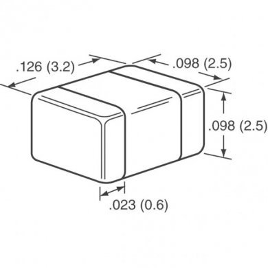 Capacitor Ceramico SMD 1210 10uF 50V (Kit com  20x)