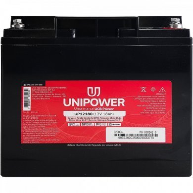 UP12180 Bateria UNICOBA Selada Unipower 12V 18Ah