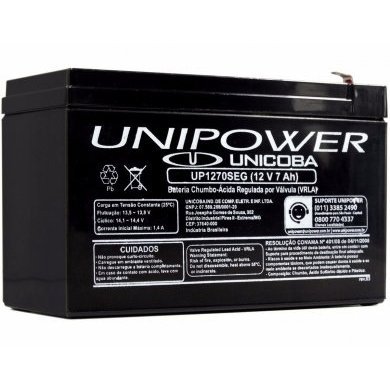 UP1270SEG Unicoba bateria Unipower 12V 7Ah F187