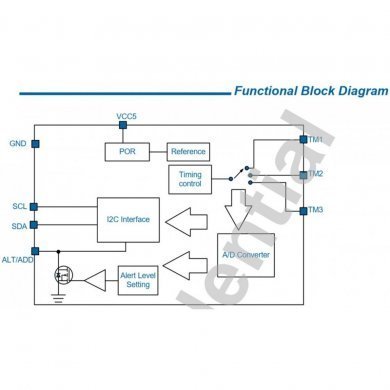 UP1905AMA8 Ci S59A sensor temperatura SMD 8p SOT23-8 (Kit 2x)
