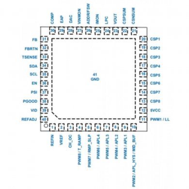 Ci Controlador PWM UP9512R encapsulamento VQFN5x5-40L