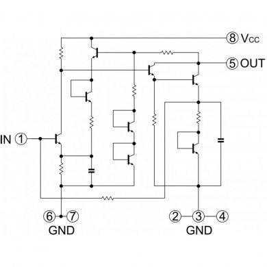 Ci µPC1678 amplificador RF 500Mhz a 2.5GHz