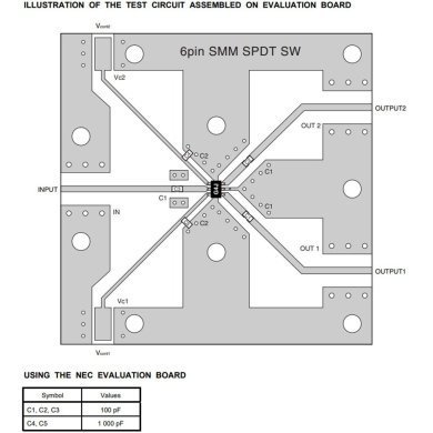 UPG2214TB-E4 5x Ci G4J MMIC GaAs RF SPDT Bandas L/S 50Mhz a 3Ghz SOT-363