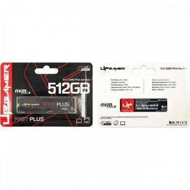 Upgamer SSD 512GB M.2 NVMe Fast Plus PCIe Gen3x4
