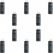 Capacitor eletrolítico 1800uf 6.3V (Kit 10x und) 20% Radial 8X20 mm 2000HR 105°C - conectores curtos