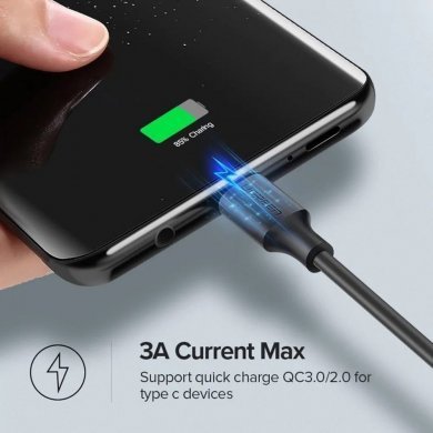 Ugreen cabo USB para USB-C 3A 1.5m preto