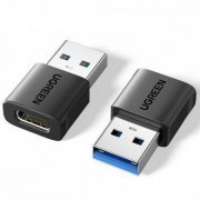 Ugreen adaptador USB 3.0 para USB-C 18W 2 unidades Transferência dados até 10Gbps
