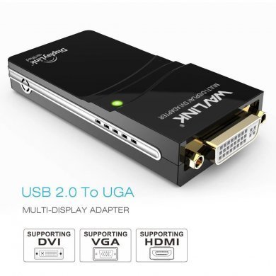 Conversor de USB 2.0 para DVI VGA e HDMI