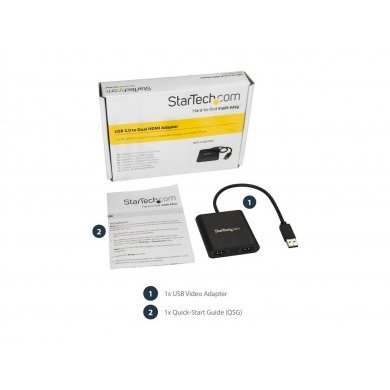 USB32HD2 StarTech Dual  Adaptador USB 3.0 para HDMI 4K