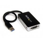 StarTech Conversor USB 3.0 para VGA Alta Resol. Suporte Dual Monitor, 1x USB 3.0 para 1x VGA DB15 Femea
