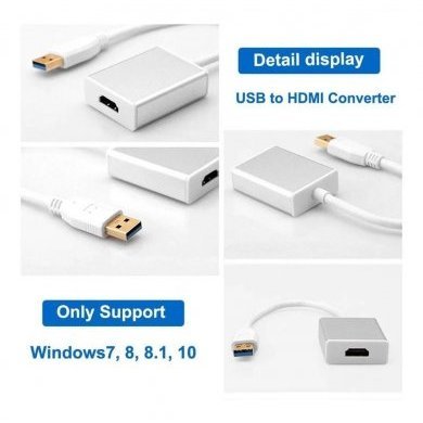 Conversor USB 3.0 para HDMI Full HD 1080p