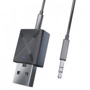 Receptor Mini USB Bluetooth 5.0 para Entrada P2 3.5mm Função Receiver e Transmitter