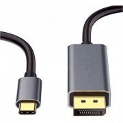 Cabo USB-C 3.1 Para Displayport 4k 60hz 1.8M Usb Tipo C