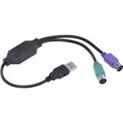 Vinik Cabo Adaptador USB macho para PS2 fêmea cabo 30