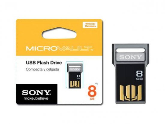 USM8GV/8G Pen Drive Sony Microvault 8GB USB