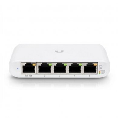 USW-FLEX-MINI-BR UBIQUITI Switch Mini Flex 5portas Gbic POE 25W