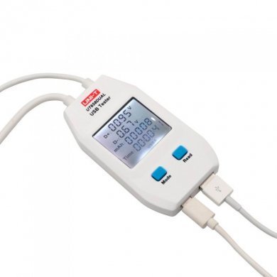 UNIT-T Medidor de Corrente e Voltagem Dual USB TypeC