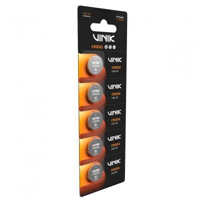 VB32B5 Vinik bateria de lítio CR2032 3V 320mAh cartela c/5 unidades