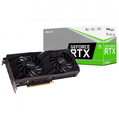 VCG30608DFBPB1 PNY Placa de Video RTX 3060 8GB GDDR6 128bits