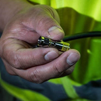 VDV812-612 Klein Tools Conector F RG6 RG6 compressão