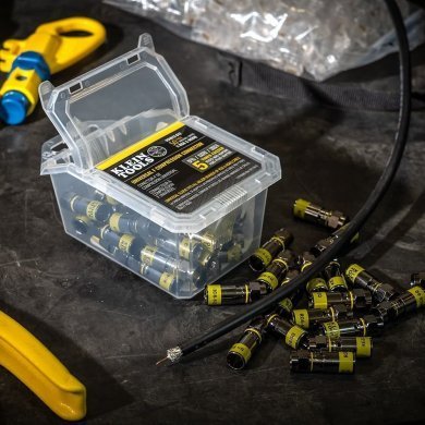 VDV812-612 Klein Tools Conector F RG6 RG6 compressão