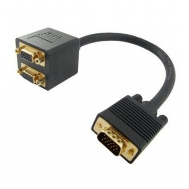 VGA-1MX2F Cabo Adaptador 1 VGA Macho x 2 VGA Femea
