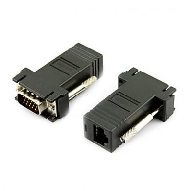 VGA-EXT-CAT5-6 Kit Extensor VGA via CAT5 ou CAT6 RJ45 até 33M