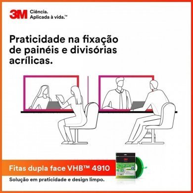 VHB-4910-5M 3M Rolo de Fita Dupla Face Adesiva 12mm x 5m