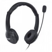 Vinik Headset Corp Duo USB microfone omnidirecional com controle de volume e microfone no cabo