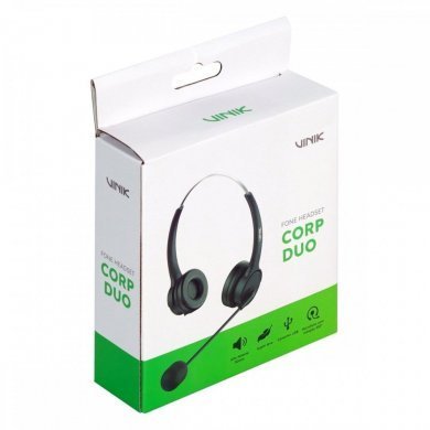 VK500 Vinik Headset Corp Duo USB microfone omnidirecional