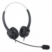 Vinik Headset Corp Duo USB microfone omnidirecional com controle de volume e microfone no cabo