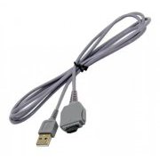 Cabo Camera Compativel Sony Cybershot Comprimento 1.5 metros, Conector USB 2.0 480Mbps, Cor Cinza