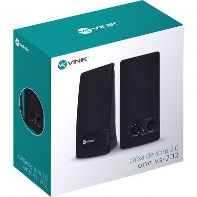 VS-202 Vinik caixa de som RMS One USB 2.0 6W preto