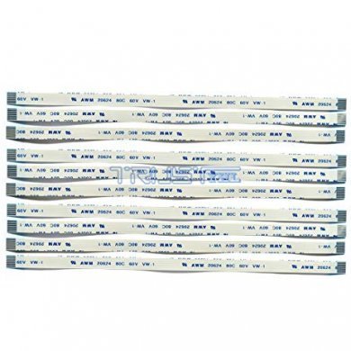 VW-1-AWM-20624 Cabo Flat 10 vias Pith 0.5mm 20cm