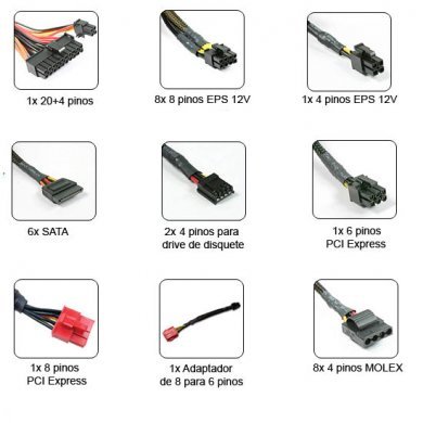 Fonte Modular Thermaltake Toughpower W0117RU 750W, PFC Ativo, CPU