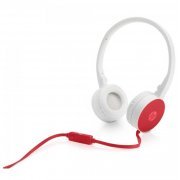 HP Headphone H2800 Cardinal Red Dobrável Fone de Ouvido com Microfone, Graves fortes, agudos nítidos, Conector 3.5mm - Vermelho