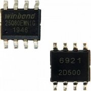 CI de BIOS 25Q80EWNIG 8M-bit 1.8V SPI SOIC8 SMD 