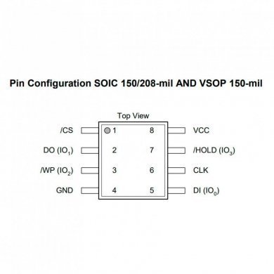 CI de BIOS 25Q80EWNIG 8M-bit 1.8V SPI SOIC8 SMD