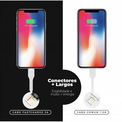 GShield Cabo Dual Shock USB Tipo-C para Lightning