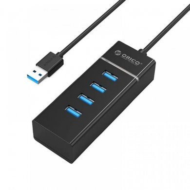 W6PH4-U3 Orico hub USB 4 portas 3.0 preto