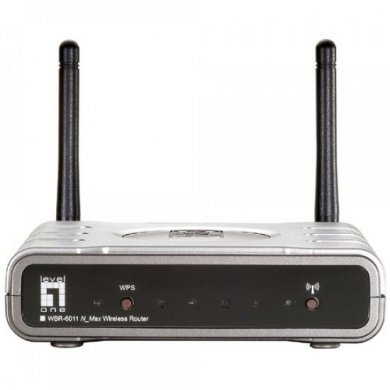 WBR-6011 Level One Roteador Wireless LevelOne WBR-6011 N Max 300 Mbps 4 Po