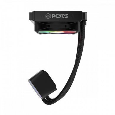 Pcyes water cooler Tundra Black Vulcan ARGB 120mm