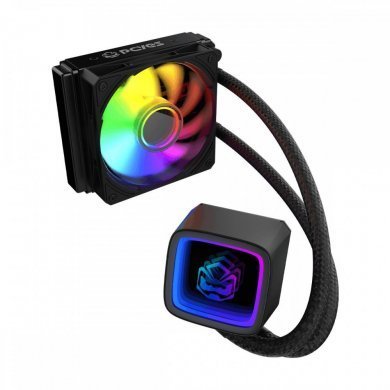 Pcyes water cooler Tundra Black Vulcan ARGB 120mm