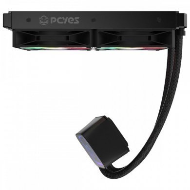 Pcyes water cooler Tundra Black Vulcan ARGB 240mm
