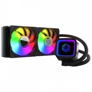 Pcyes water cooler Tundra Black Vulcan ARGB 240mm