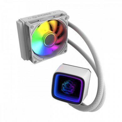Pcyes water cooler Tundra White Ghost ARGB 120mm